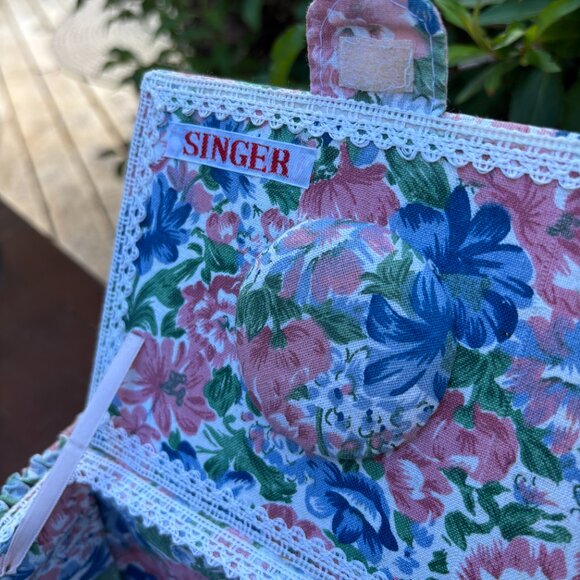 Vintage Singer Sewing Box for Storage or Organizing Crafts or Sewing Supplies - Picture 12 of 16